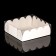 White cookie box, 9 x 9 x3 cm