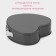 The form for baking the share "Elin. Heart ", 25.5 × 23.5 × 6.6 cm, removable bottom, anti -stick coating, black color