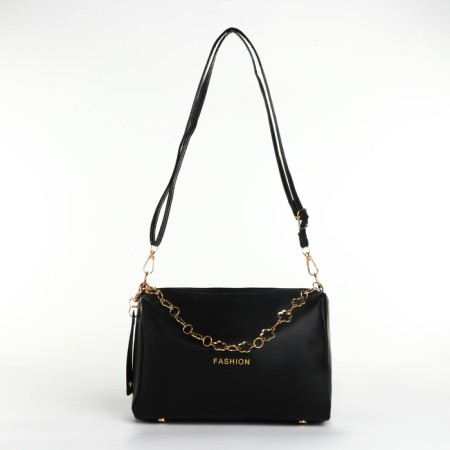 Bag Cross-Bodi with a zipper, black color