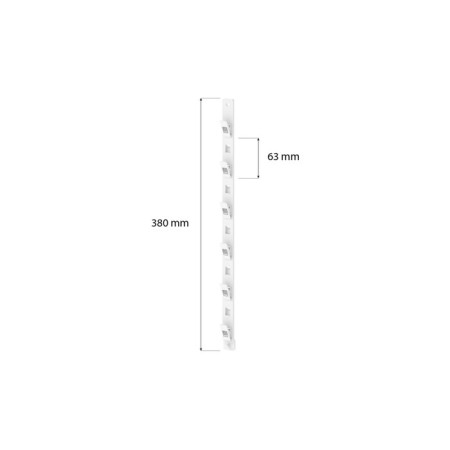 Suspended strip tape l = 38, 6 clothespins, white color-3