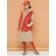 Vest for girls, height 134 cm, orange color