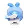Mechanical sharpener with container, blue/white ears