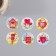 Stick Paper "Love" d = 2.5 cm 252 pcs in roll