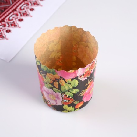 Paper form for cake "Rosehip" 70 x 85 mm-1