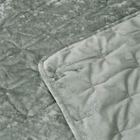 Kit: bedspread 160x220 cm, pillowcase 50x70 cm, emerald color-3