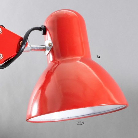 Desktop lamp E27, h = 55 cm, hinged, on the clamp (220V) red Risalux-11