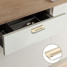 Furniture bracket RS1402, M/O = 96, Satin gold color