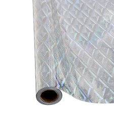 Self -adhesive film, holography, silver, 0.45 x 3 m, 3 μm