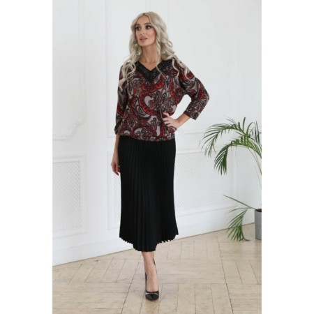 Women's skirt, size 42, black color-1