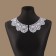Collar sewing, guipyur, 21 × 7 cm, white color
