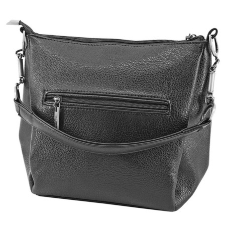 Women's bag B2787-00110, Black color, artificial leather, 19x10x23 cm-1