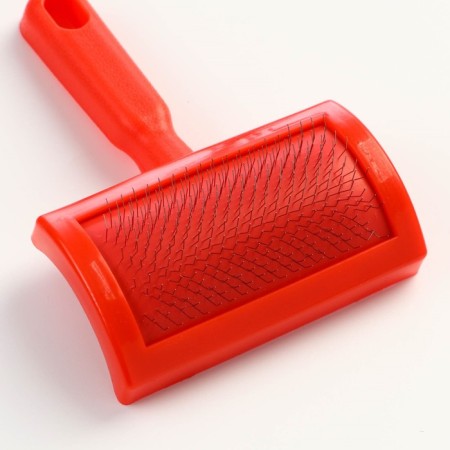 Pucodder semicircular medium without drops, 10 x 13 cm, red-2