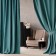 A set of curtains with a sequer of selection, size 2x150x270 cm, turquoise color
