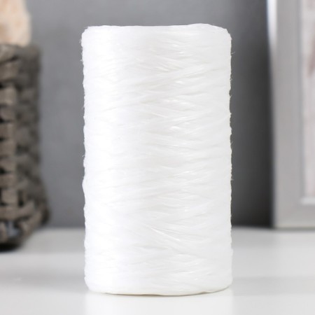 Gingerbread for manual knitting 100% polypropylene 200m/50g. (05-matt white)