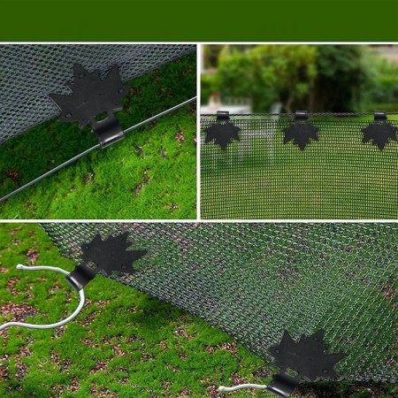 Clip Garden "Maple Leaf" for attaching a shadow grid, plastic, black-4