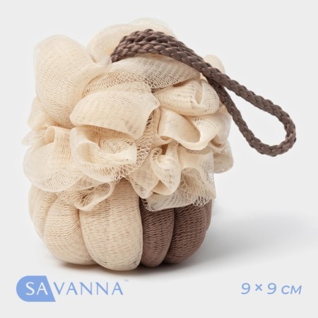 Savanna body washcloth, 50 g, brown color