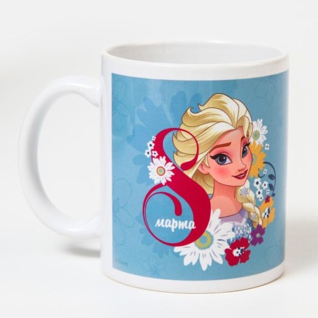 Sublimation mug, 350 ml "since March 8, beloved daughter", cold heart-2