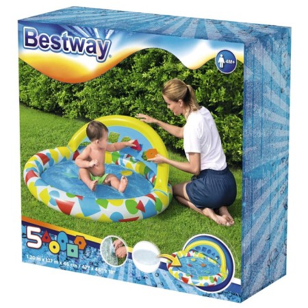 Basin inflatable children's splash & learn, 120 x 117 x 46 cm, with a canopy, 52378 Bestway-6