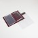 Cover for auto documents on the button, Textura, burgundy color