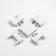 Connector ultra-shaped x-shaped white 4.6x4.6x0.6 cm