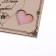 Wooden envelope "On the wedding day!" Rose, 16 x 8 cm