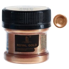 Acrylic paint 25ml, Luxart Royal Gold, highly metallized pigment, red gold