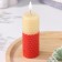 Candle from wax, honey-red, 8 cm