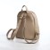 Women's backpack made of artificial leather with lightning, 1 pocket, beige color
