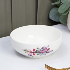 Lavender porcelain shade of the Lavender, 600 ml, d = 15.5 cm, white color