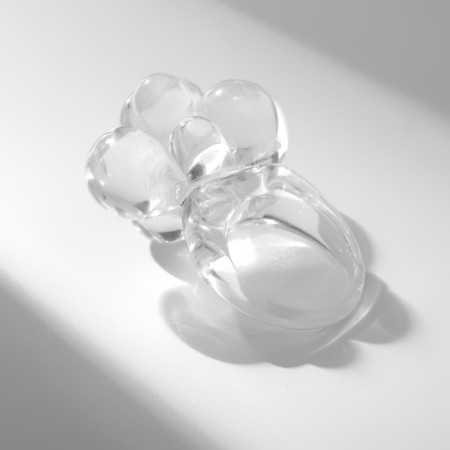 Ring "Molecules", transparent color, 17 size-2