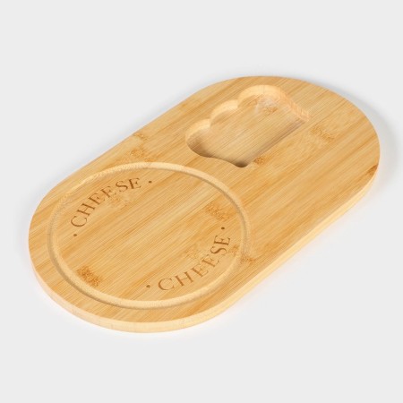 Set for the supply of cheese cheese Chece, 3 knives, board 32.5 × 18 cm, bamboo-3