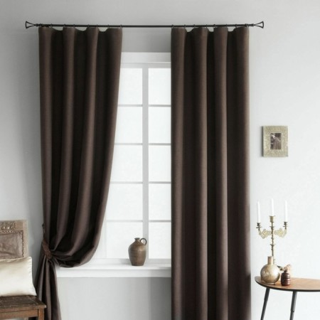Set of curtains "Merlin", size 2x145x270 cm, brown color