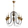 Elimin chandelier 5he14 40W black and gold 56x75x56 cm Bayerlux