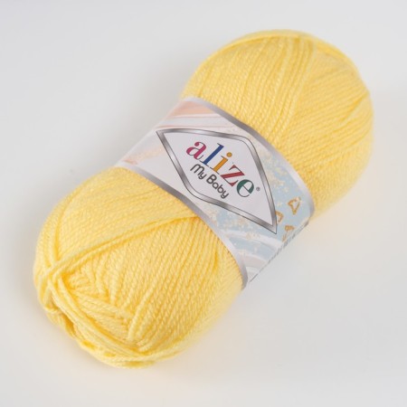 Yarn "My Baby" 100% acrylic 150m/50g (187 lemon)-1