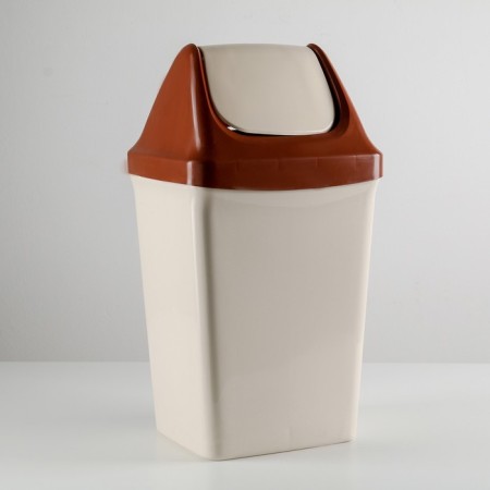 Garbage bucket with a floating lid, 15 l, color mix-3