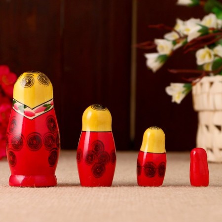 Matryoshka "Semenovskaya", 4 puppet, the highest category-6