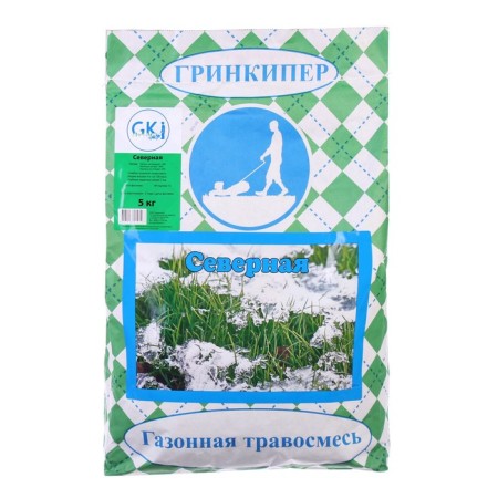 Lawn grass mixture "Grinkiper" "Severnaya", 5 kg