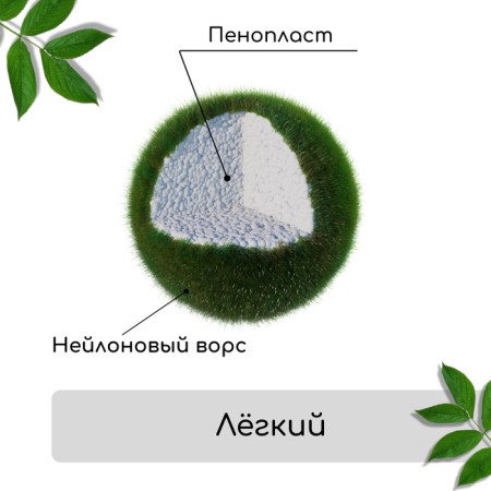Moss Artificial "Stones", set of 10 pcs., Greengo-2