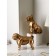 A set of figures "Bulldog", geometry, polystone, 34 cm, color gold