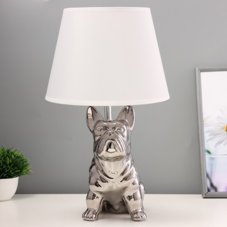 Table lamp "Puppy" E14 40W silver 22.526x41cm
