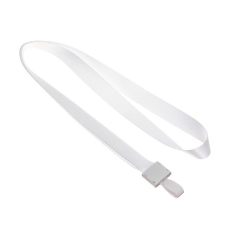 Baiga tape, width-15 mm, length-80 cm, with plastic holder, white