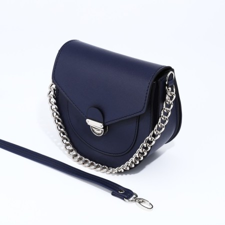 Women's bag Textura, messenger, small size, blue color-5