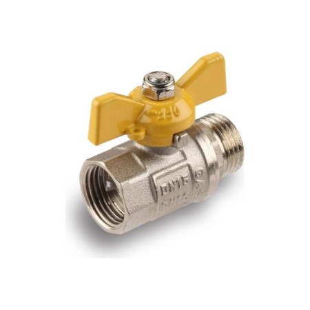Ball the gas gas aqualink, PN 16, the inner/outer thread 3/4 ", butterfly, nickelir.-4
