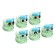 Mechanical sharpener with a container of an owl light green