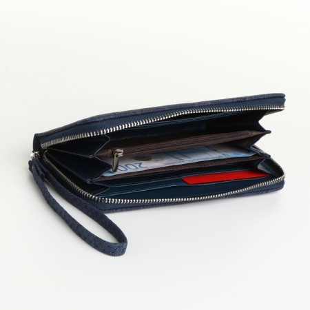 Women's wallet with lightning, blue color-3