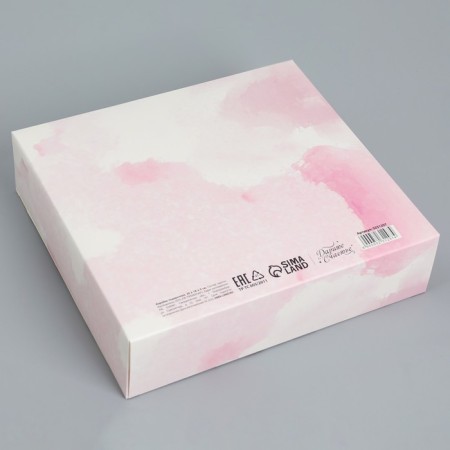 Gift folding box, packaging, “beloved daughter”, 20 x 18 x 5 cm, without tape-3
