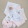 Set for discharge Winter Kinderlitto "Bear on the Moon", 6 items, height 56-62 cm, pink color