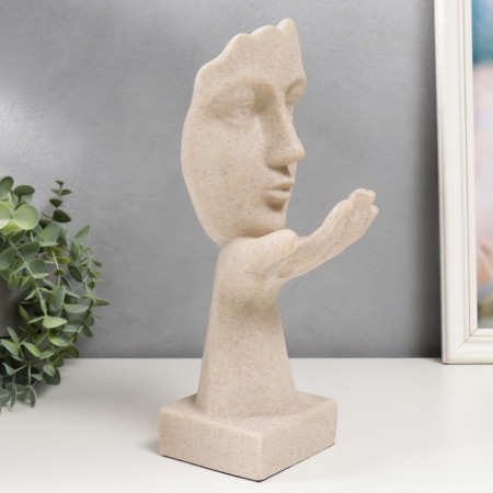 Souvenir Polystone "Air Kiss" Sand 32.5x13.5x10 cm-1