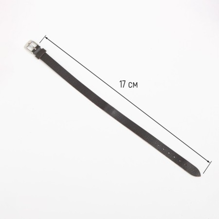 Watch strap, female, 10 mm, genuine leather, brown-1