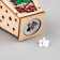 Christmas tree toy "Lantern with bells", from batteries, glow of warm white